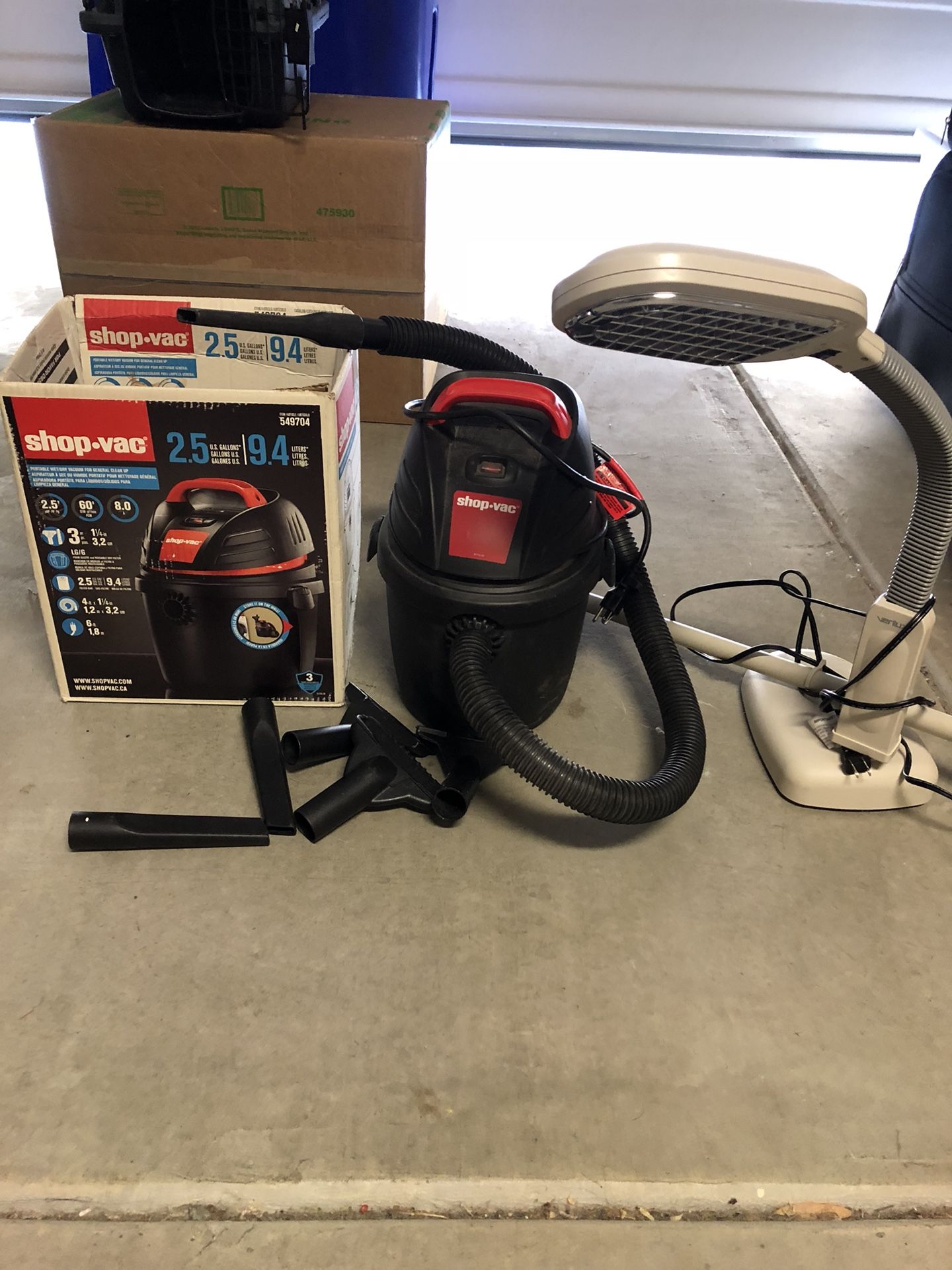 Shop Vac L250 Wet/Dry Vacuum with FREE Floor Lamp