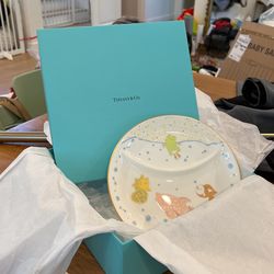 NEW Tiffany And Co Baby Plate Made In Japan With Gift Box