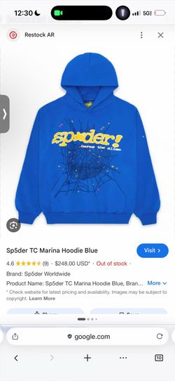 Marina Blue Spider hoodie
