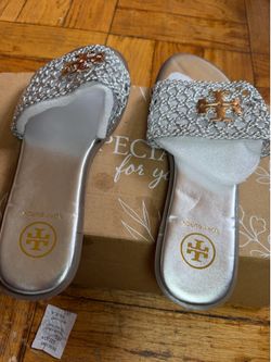 Sandal tory Burch silver size 7/50