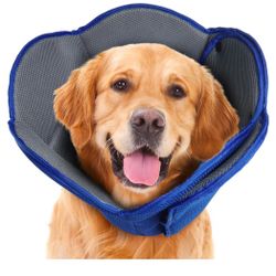 IDOMIK Dog Cone for Dogs After Surgery, Comfy Soft Dog Cones for Large Medium Small Dogs Cats, Adjustable Protective Dog Recovery Collars & Cones Alte