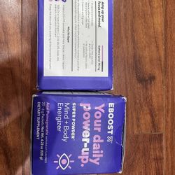 Eboost Super Energy Powder Drink Mix, Non-GMO Electrolyte Supplement Açaà Pomegranate