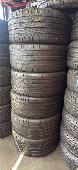 20” tires michelin 295/40/20 semi new with free installation $100 each