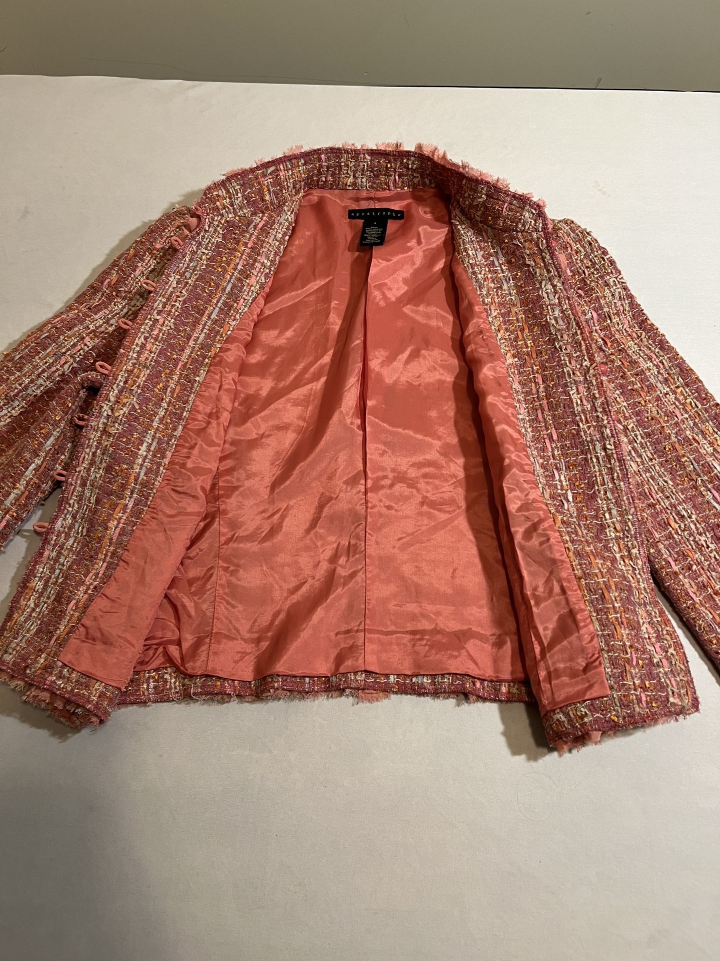 Vintage 80s Apostrophe Boule Jacket Womens Size 8 Msrp $68 Bohemian/hippie