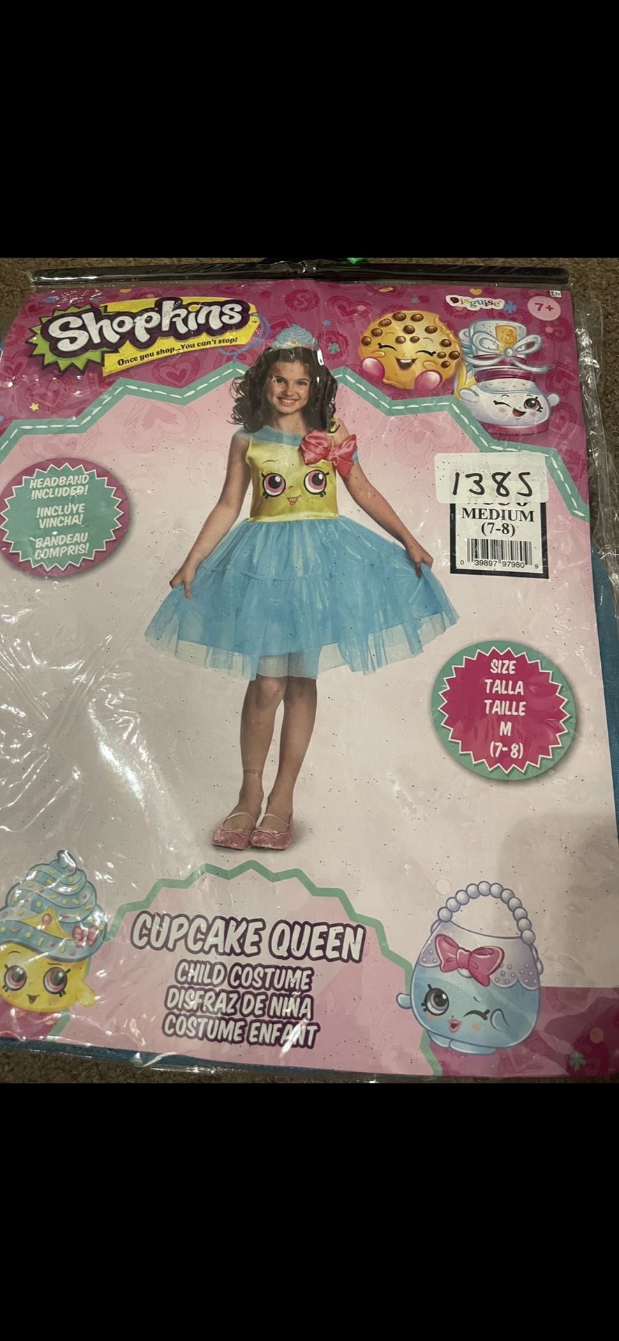 Queen Cupcake Shopkins Costume π§π size Medium(7-8)