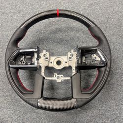 Real Carbon Fiber Steering Wheel Replacement for Toyota Tacoma 2024+ Tundra 2022-2025