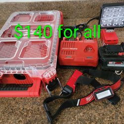 Milwaukee m18 packout led tools