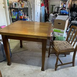 Vintage Table and 4 Chairs . $150. Local Pick Up Only. 