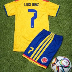Luis Diaz Colombia Jersey Kids Set
