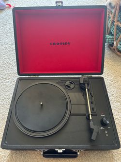 Black/Red Crosley Record Player