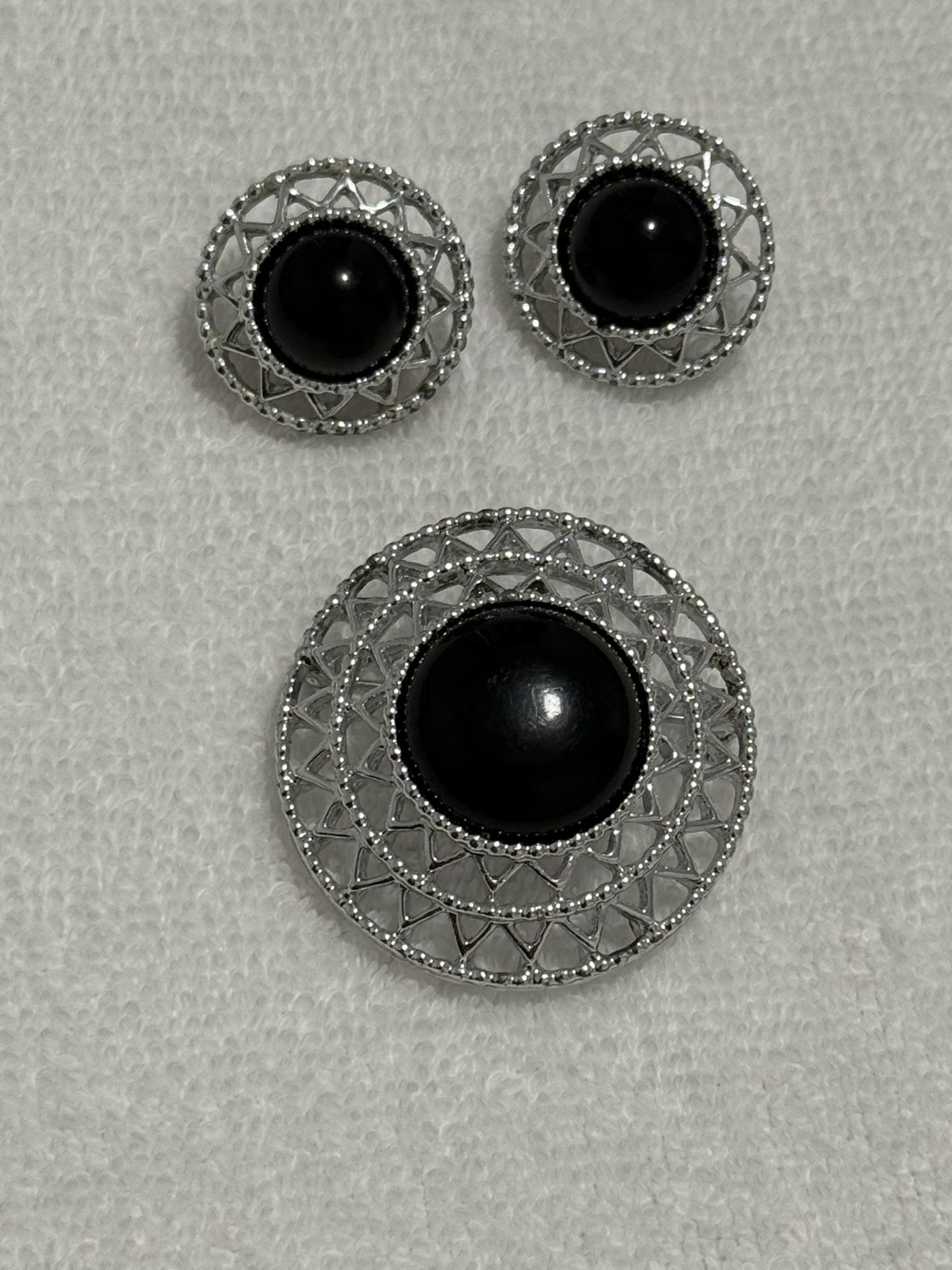Sarah Coventry Clip Earrings & Brooch