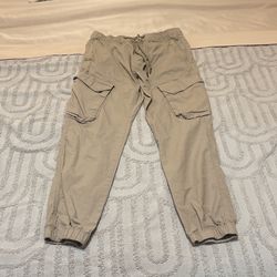 BP. Men’s Cargo/Joggers Pants Light Color Khaki Sz S