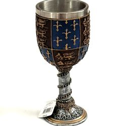 Medieval Goblet 17.5cm Resin w/ Stainless Steel Insert NEW NWT cup Nemesis Now