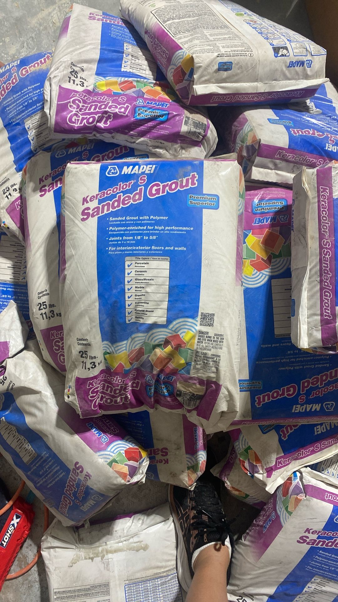 Keracolor Sanded Grout 25 Lbs. each one