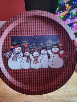 Tin Snowman Plater