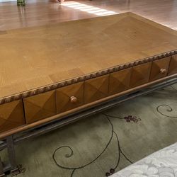 COFFEE TABLE & END TABLE W/DRAWERS