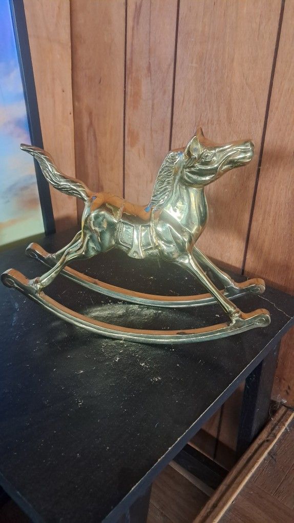 Bronze Miniture Rocking Horse