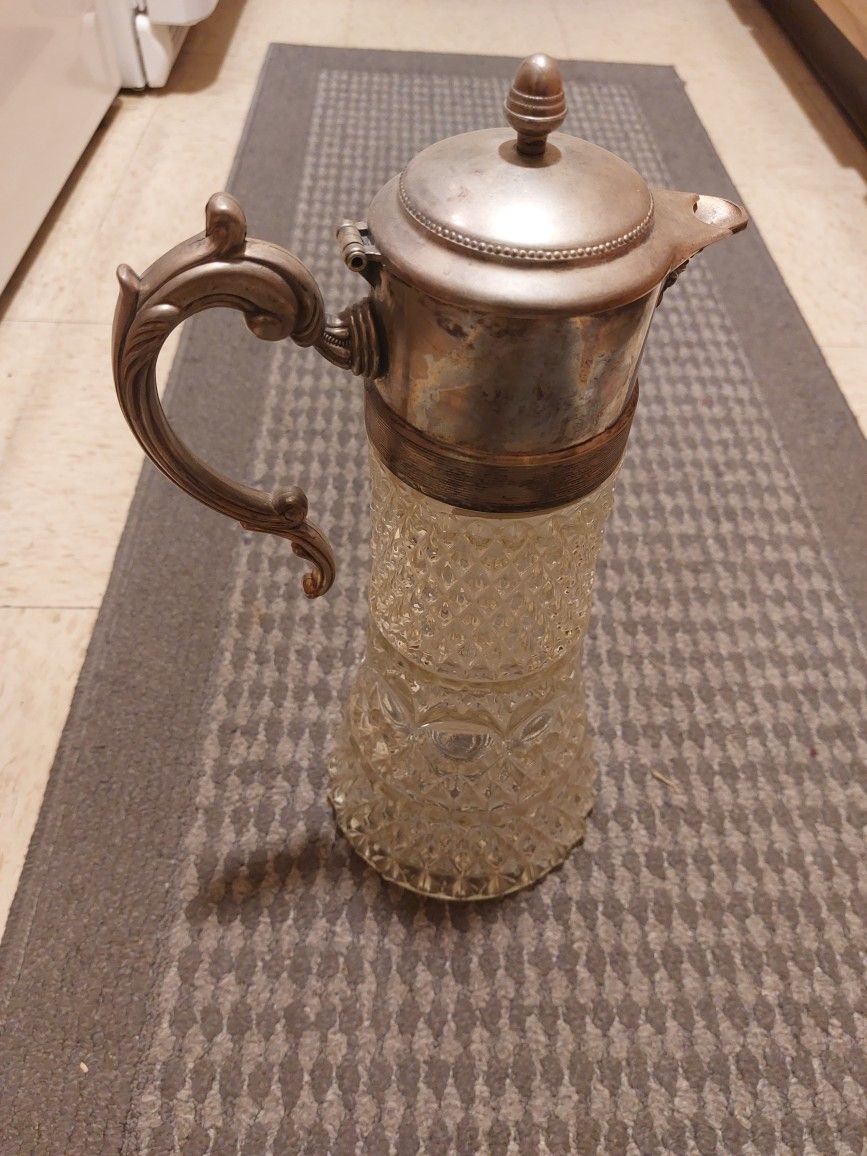 Antique Crystal Pitcher