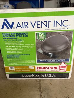 High Efficiency Powered Attic Fan