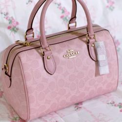 Coach Rowan Powder Pink Med