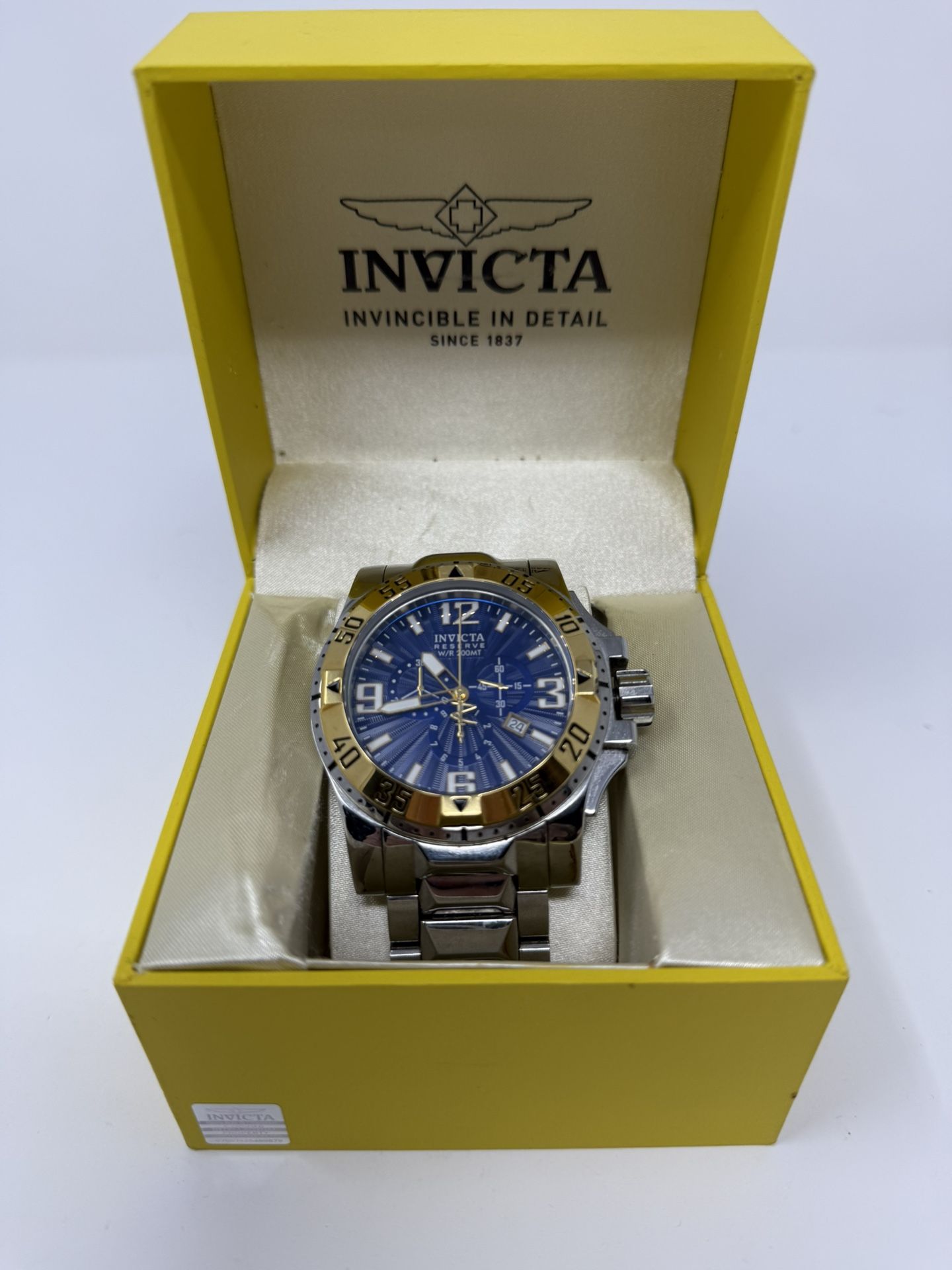 Mens Invicta Reserve Excursion Chronograph Watch Model 10894 2 Tone