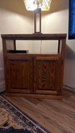 Oak Media Cabinet
