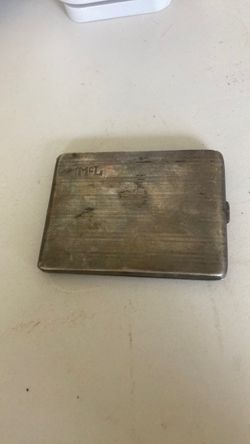 vintage  antique cigarette case from the early-to-mid 20th century