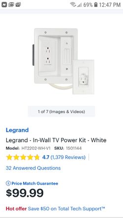 In wall power kit