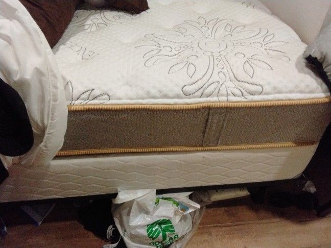 Twin Matress And Box Spring And Frame