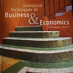 statistical and techniques in business and statistics thirteen edition with cd hard copy