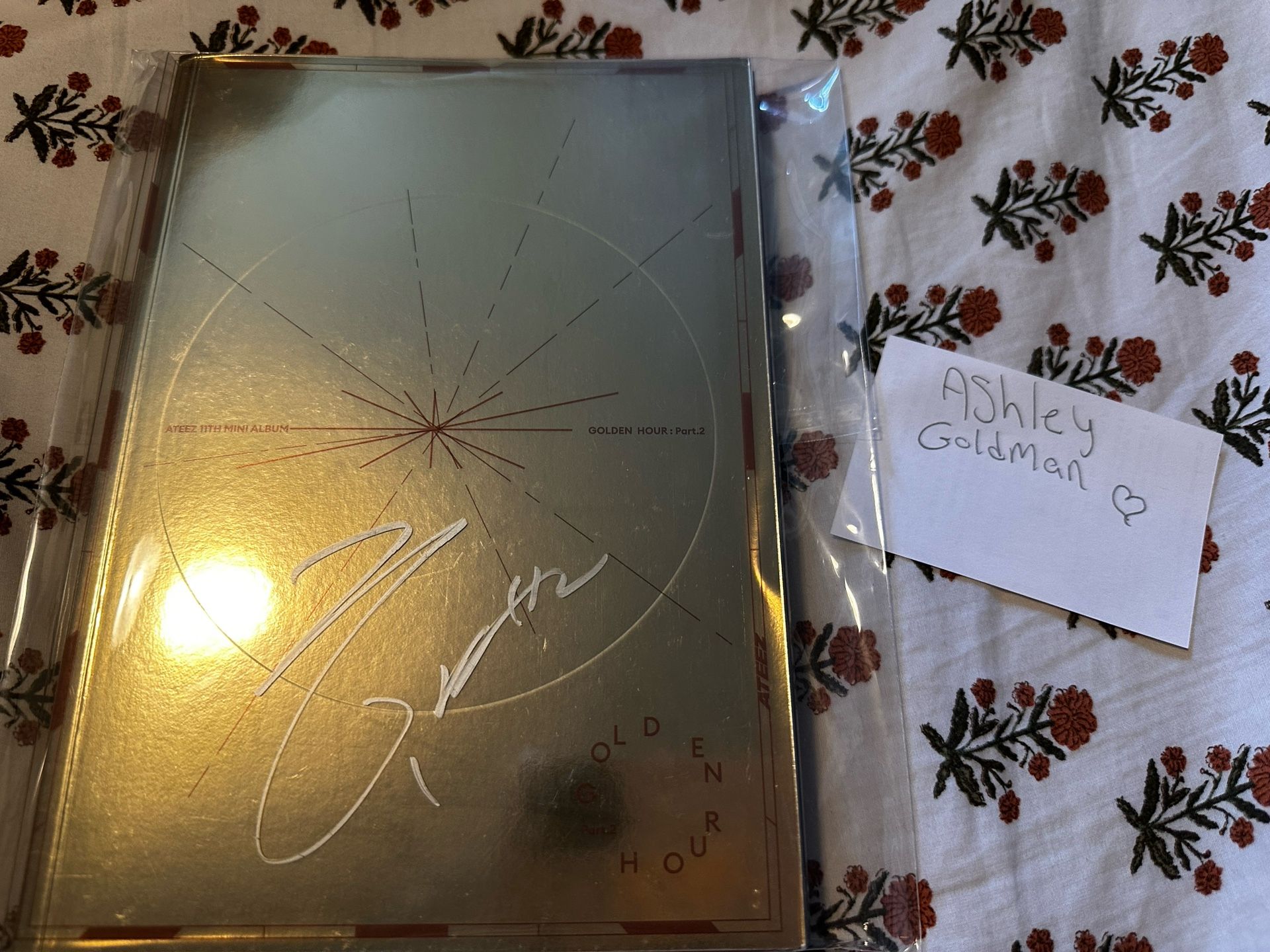 Signed Golden Hour Part 2 Ateez Album