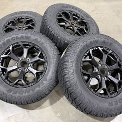 17" Wheels Mercedes Sprinter Black Rims and New Tires 265/70R17 Dodge Freightliner Mercedes-Benz