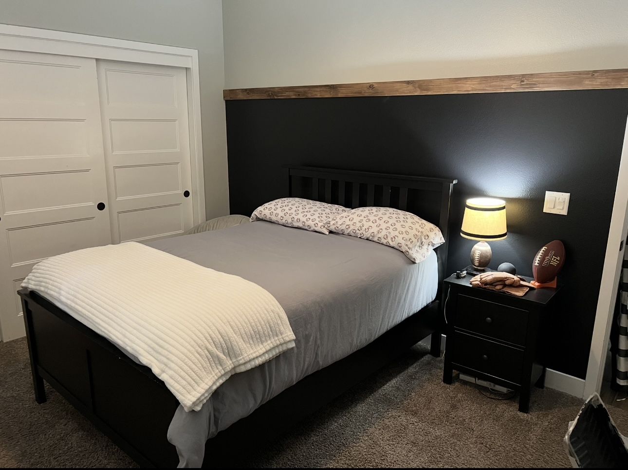 Bed Frame and Nightstand