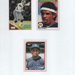 Deion Sanders 6 Card Lot