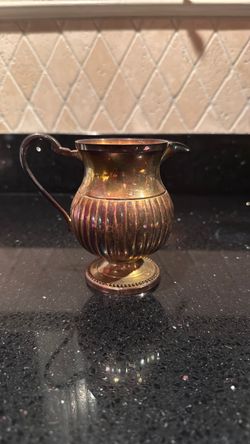 Vintage Silver Plated Cream Pedestal
