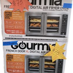  Gourmia XL Digital Air Fryer Toaster Oven with Single