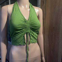 green halter top 
