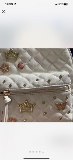 Rebecca Minkoff White Mini Backpack & clutch with Floral Cutouts and Gold Studs Rebecca Minkoff Mini Mab Stud Crossbody Bag in Natural | Lyst main image 4