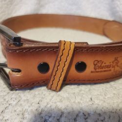 Chivis 32  Belt Leather Animal Embossed 