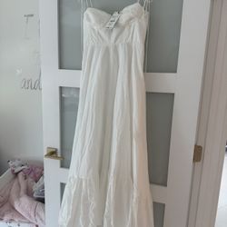 Zara White Maxi Dress
