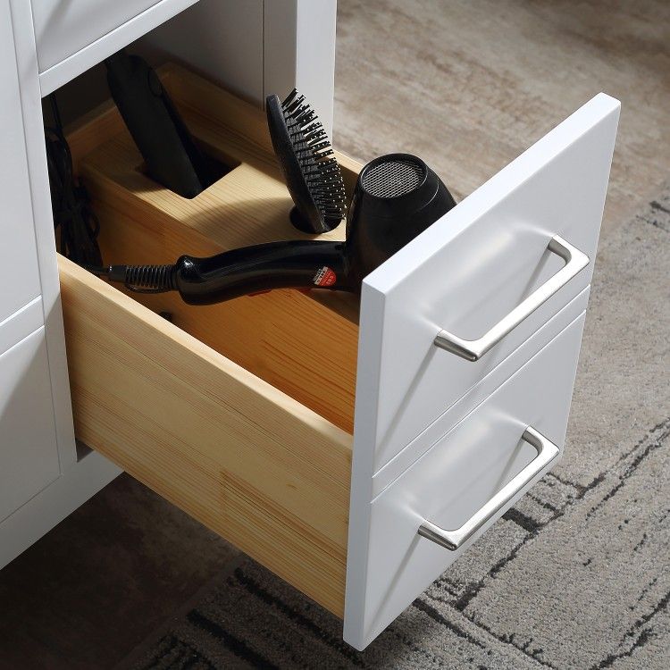 36 inch Carrara Marble Top White Bathroom Vanity Set Clearance Sale for