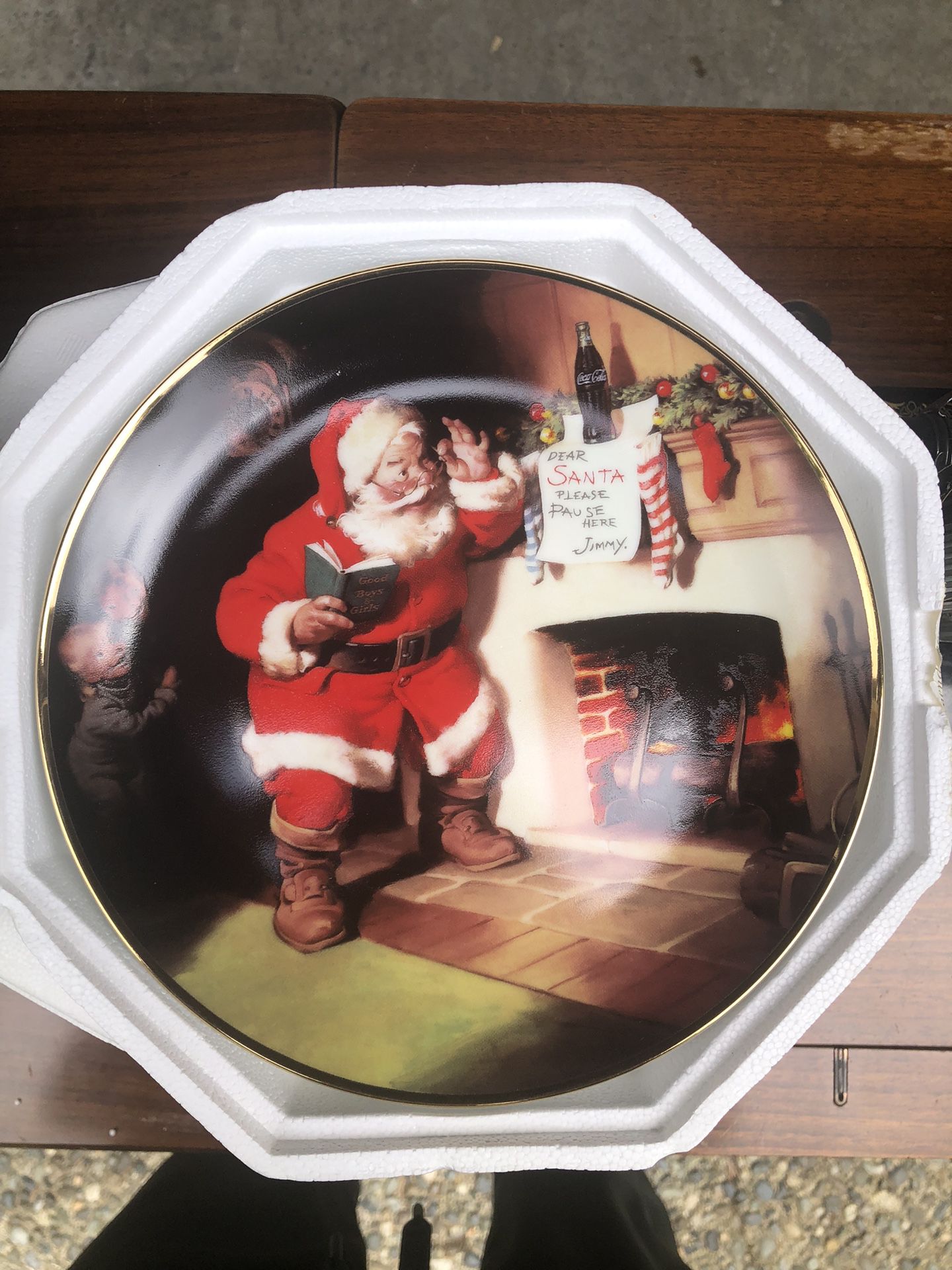 1993 Coca Cola Limited Edition Christmas Plate 