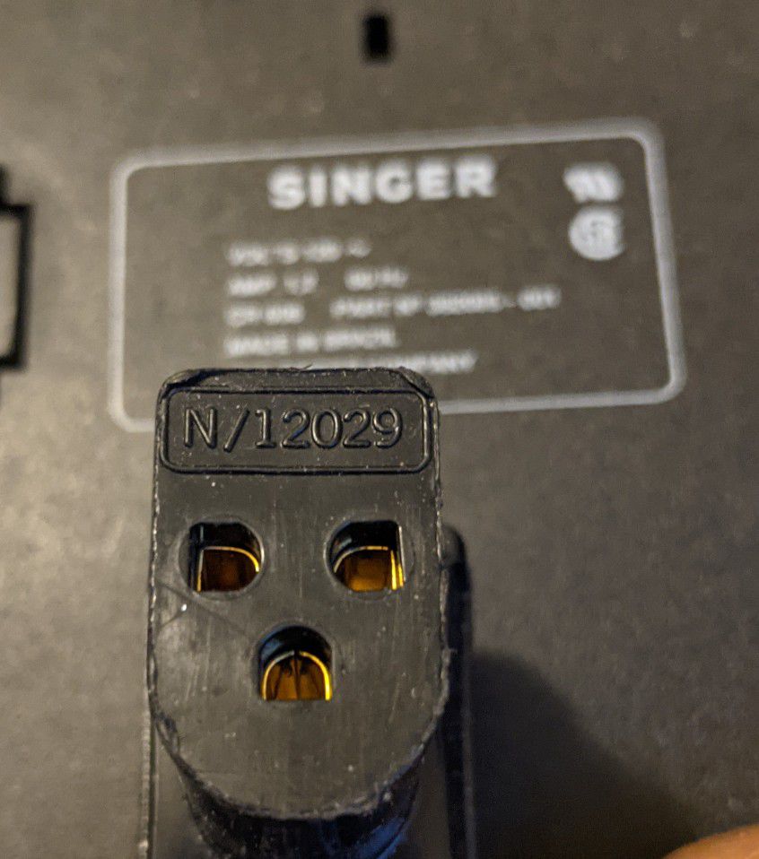 Singer Sewing Machine Power Supply Cord