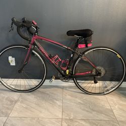Specialized Road Bike, Black And Pink . 