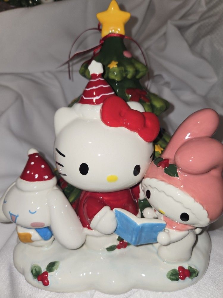 Blue Sky Clayworks Hello Kitty Christmas Tree Figurine