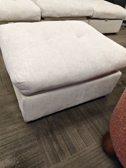 Upholstered Square Ottoman Footstool