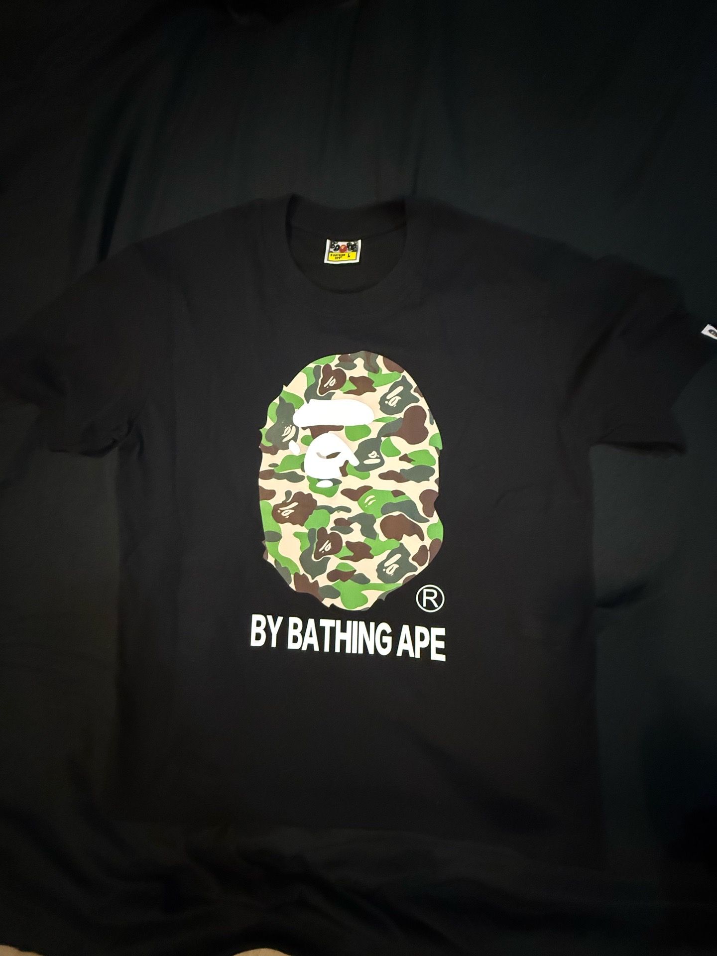 Bape camo shirt in black