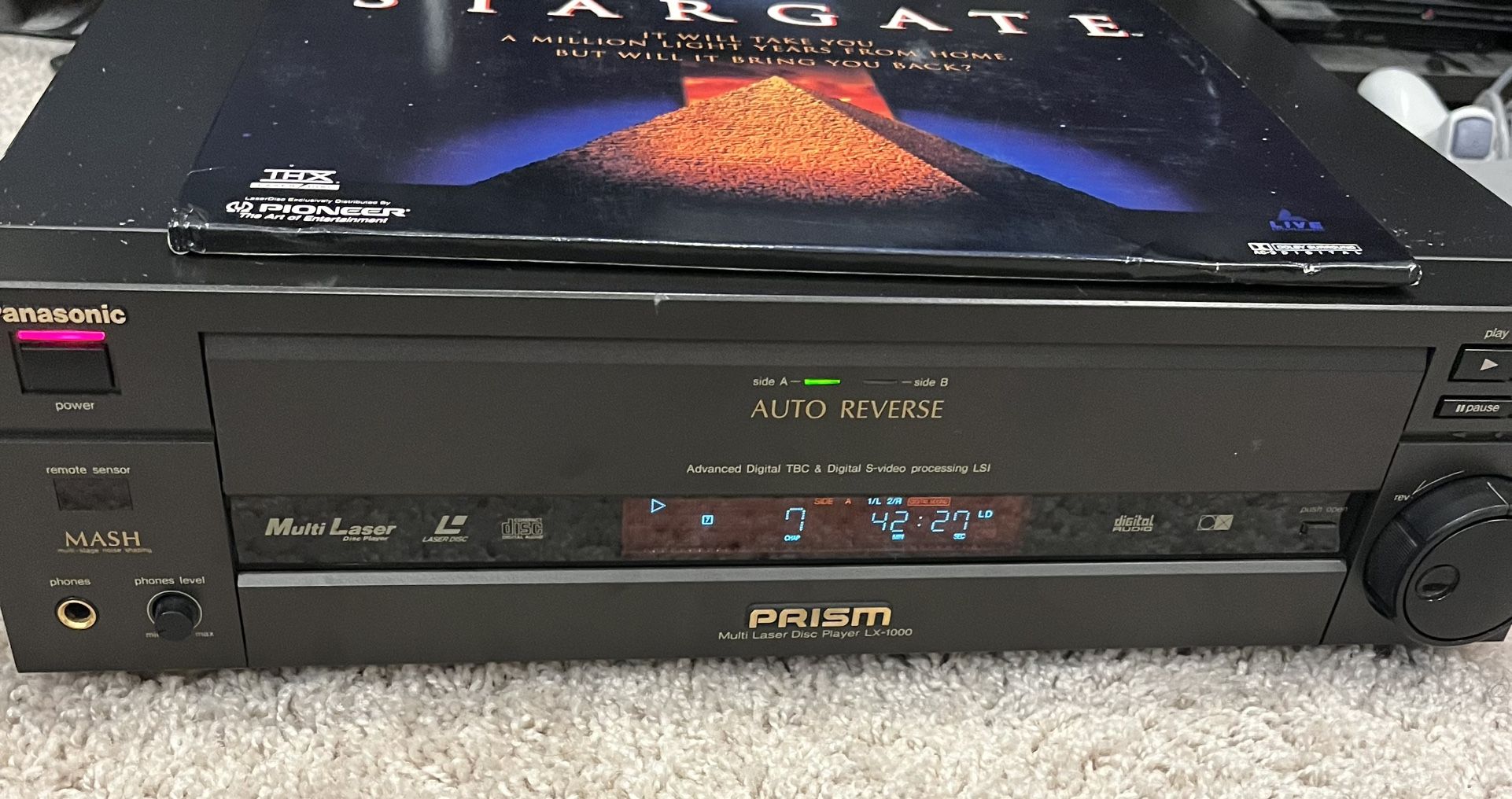 Panasonic Laser Disc Player w/ 21 Laserdiscs for Sale in Phoenix, AZ