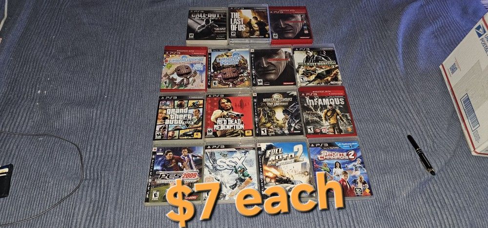 Playstation 3 Ps3 Games $7 Each