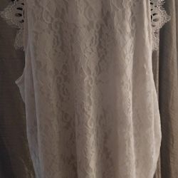 Brand New With The Tag Plus Size 1X Lace Tunic Top